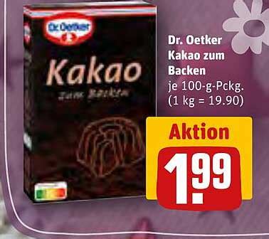 Dr Oetker Kakao Zum Backen Angebot Bei REWE 1Prospekte De