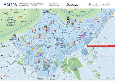 Mappa Matera 2019 Sassi Di Matera