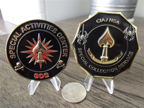 Lot Of 2 Cia Challenge Coins Central Intelligence Agency Etsy Norway