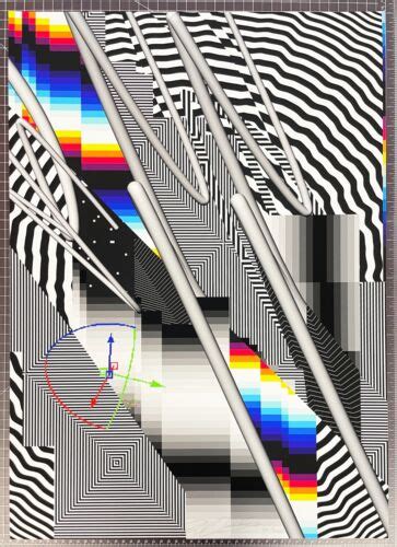 Felipe Pantone Optichromie 116p Original Hand Signed Giclee Print