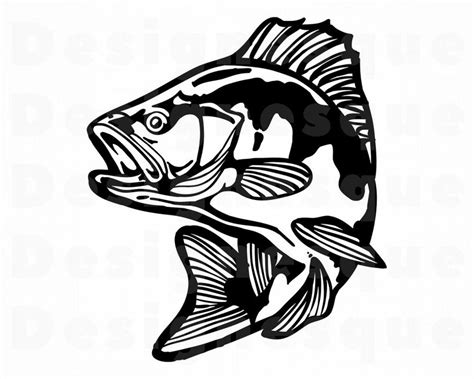 Bass Fish Svg Pesca Svg Pescado Svg Pesca Predise Ada Etsy