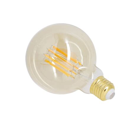 Ampoule Filament LED Déco Verre Ambré G95 Culot E27 1521 Lumens