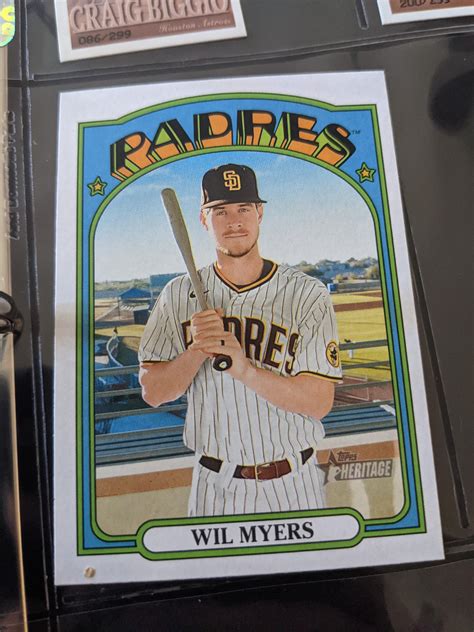 2021 Topps Heritage Wil Myers R Padres