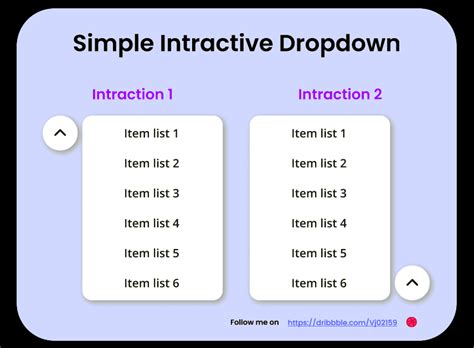 Interactive Dropdown Figma