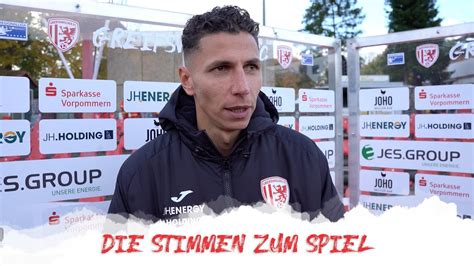 STIMMEN ZUM SPIEL Greifswalder FC Vs FC Energie Cottbus