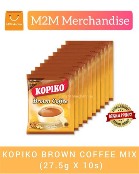 KOPIKO BROWN COFFEE MIX SINGLE PACK 27 5g X 10s Lazada PH