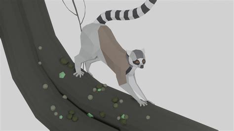 3d Model Low Poly Lemur Turbosquid 1809701