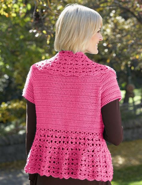 Crochet Vest With Shawl Collar Patterns Yarnspirations Crochet Vest Pattern Crochet