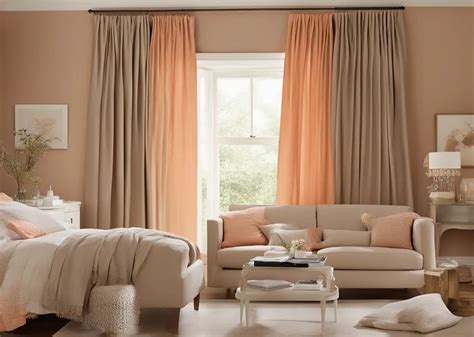 What Color Curtains Goes With Peach Walls Top Color Combinations Dreamyhomestyle