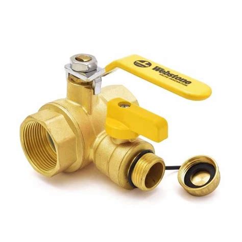 Webstone Valves W Inch Brass Ball Valve W Hose Drain Npt