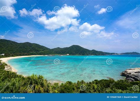 Tropical Paradise Landscape At Aharen Beach On Tokashiki Island In