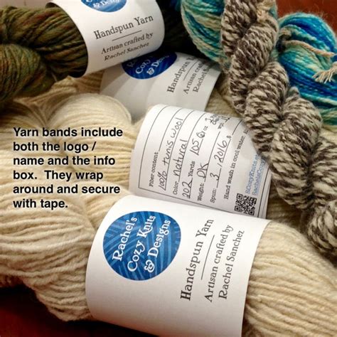 Custom Yarn Labels Custom Label Band Tag Small Business