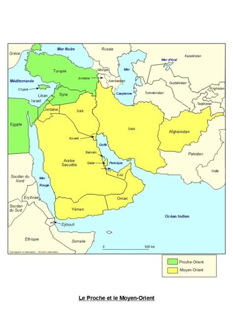 Carte Moyen Orient Terminale S