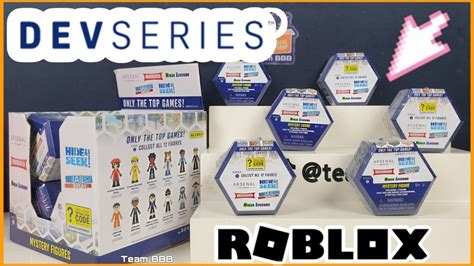 Unboxing Roblox Dev Series Full Box Unboxing Mystery Mini Figures With Dlc Codes Brookhaven