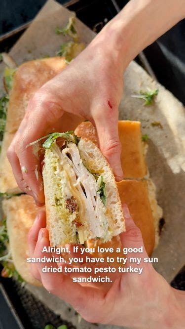 Sun Dried Tomato Pesto Turkey Sandwich Recipe In 2024 Turkey