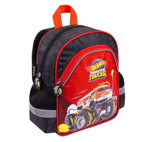 Hot Wheels kisméretű hátizsák Monster Trucks Gyerekajándék