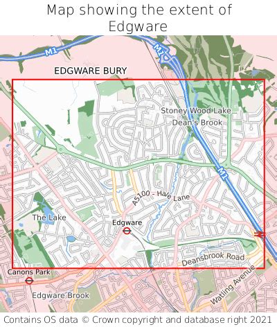 Where is Edgware? Edgware on a map