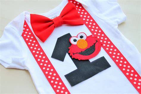 Elmo Birthday Outfit Cake Smash Outfit Baby Boy First