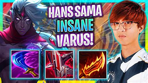 Hans Sama Is Insane With Varus Hans Sama Plays Varus Adc Vs Nilah