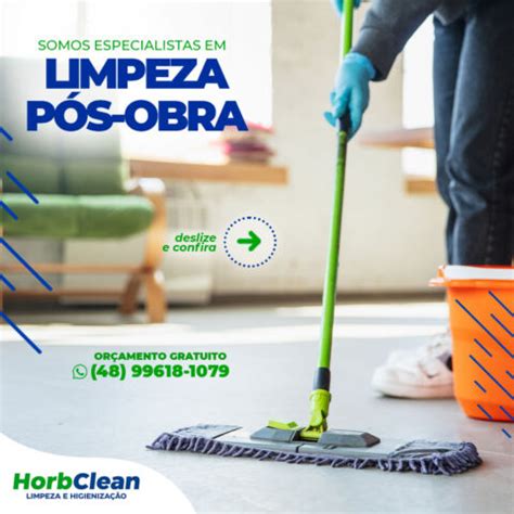 Limpeza Pós Obra HorbClean Limpeza e Higienização