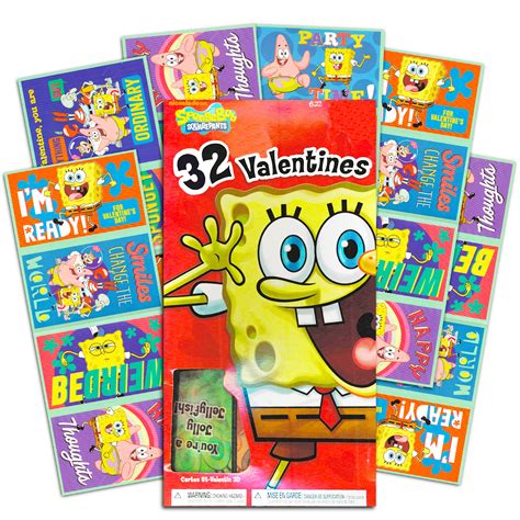 Spongebob Valentines Day Cards Printable