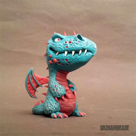 Dragon 46 Original Sculpture Polymer Clay 3d Version By