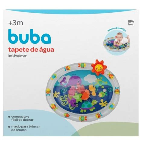 Tapete De Agua Buba - Tapete de Água Inflável Buba Almofada Sensorial para Bebê Fundo do Mar ...