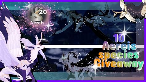 FINISHED ROBLOX Creatures Of Sonaria 10 Aereis Species GIVEAWAY