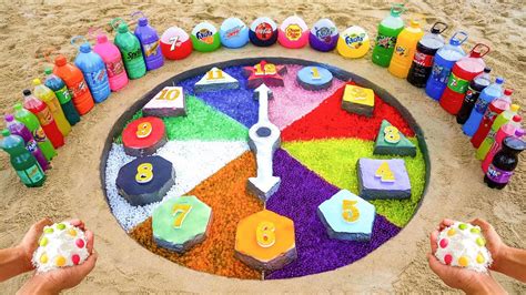 How To Make Rainbow Clock With Orbeez Cement Coca Cola Different