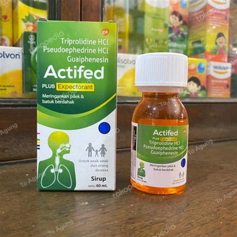 Jual Actifed Plus Expectorant Actifed Hijau 60 Ml Pilek Batuk