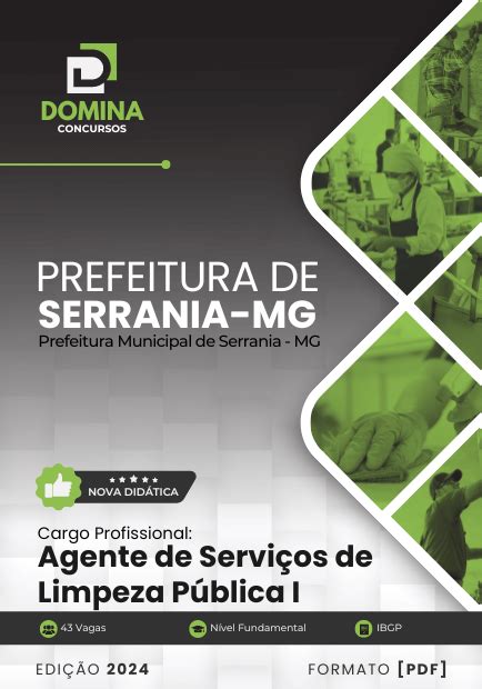 Apostila Prefeitura Serrania MG 2024