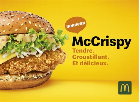 Mcdonalds Lance Son Tout Nouveau Burger Au Poulet Le Mccrispy