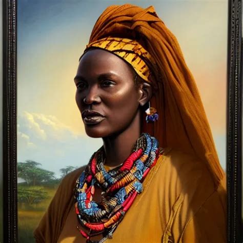 Portrait Of A Bantu Woman 3 5 From Tanzania An Stable Diffusion