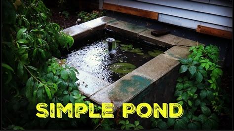 Simple Cinder Block Garden Pond Youtube