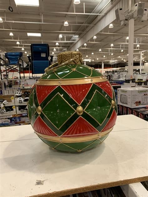 Costco Oversized LED Ornament In Green And Red Options