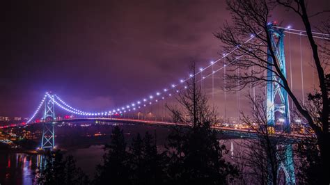 Tapety světla barvitý moře město panoráma města noc