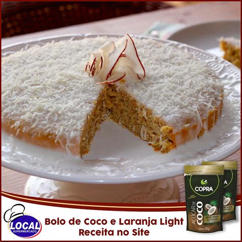 Bolo De Coco E Laranja Light