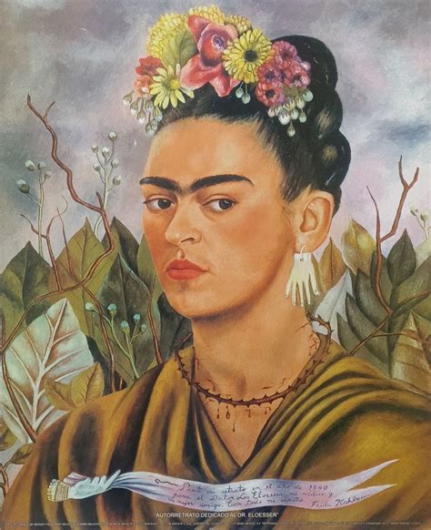 Frida Kahlo Autorretrato Dedicado Al Dr Eloesse Subasta Real