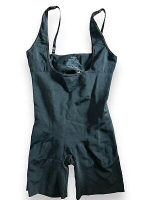 Red Hot By Spanx R Open Bust Panty Shaping Bodysuit Very Black Size X Nwt Ebay