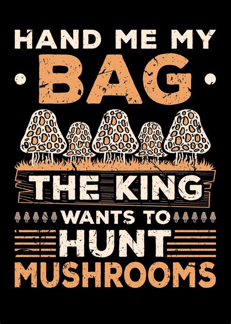 Mushroom King Morel Poster By Humbaharry Geitner Displate