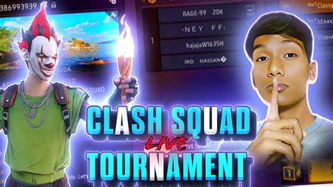 Free Fire ⚡👀 Tournament Day 1 💸 Clash Squad 🔥 Ft Nonstopgaming