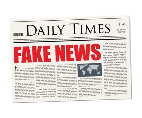 Fake News Headline - Newspaper mockup - Democracy Digest