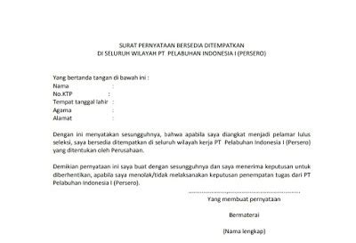 Detail Surat Penempatan Kerja Koleksi Nomer 9