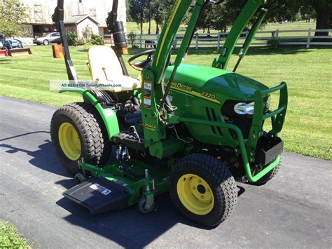 John Deere 2320 Diesel Tractor 128 Hrs 4x4 Hydro Mid Mower Jd Qa