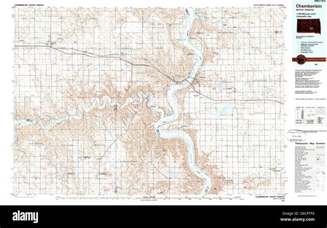 Chamberlain south dakota map Cut Out Stock Images & Pictures - Alamy