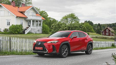 2019 Lexus UX 250h F Sport Hybrid Euro Spec Red Front Three Quarter