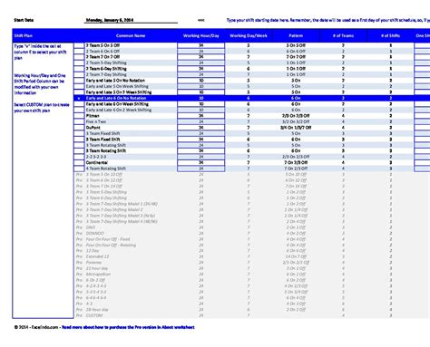 14 Dupont Shift Schedule Templats for any Company [Free] ᐅ TemplateLab