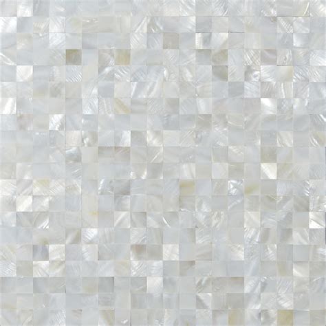 White Mother Of Pearl Shell Tiles Mosaic Sheets Seamless Square 3 5