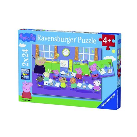 Ravensburger Puzzle Dla Dzieci D Winka Peppa I Ca A Klasa X