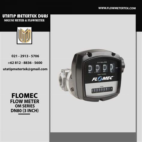 Flomec Flowmeter DN80 OM Series Utatip Metertek Duas